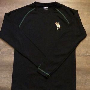 Boston Celtics Black Thermal Long Sleeve Shirt NBA Men Small S